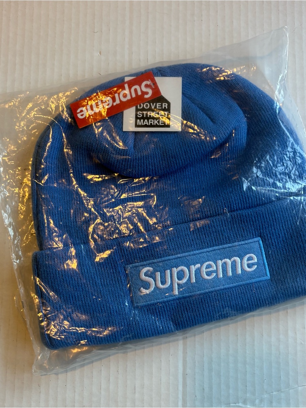 Supreme Blue Box Logo Cuff Beanie